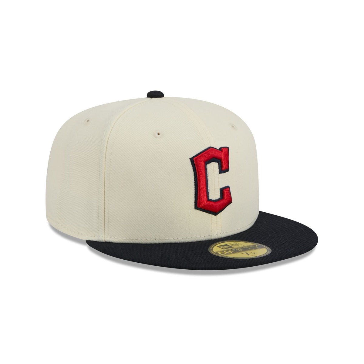 Cleveland Guardians Chrome White Basic 59FIFTY Fitted Hat