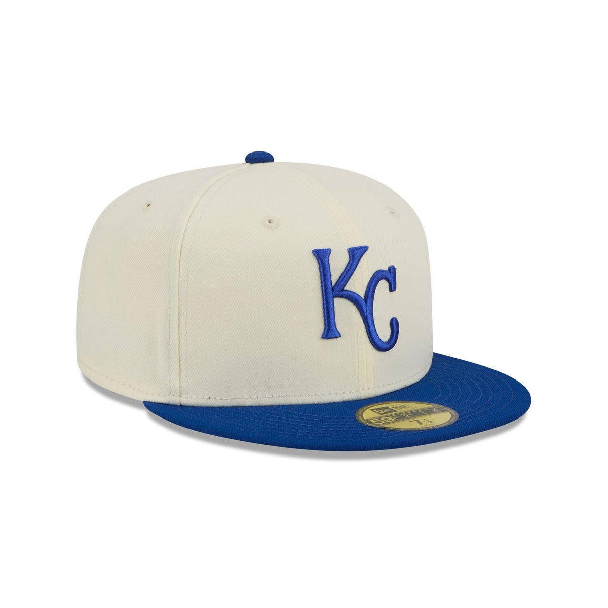 Kansas City Royals Chrome White Basic 59FIFTY Fitted Hat
