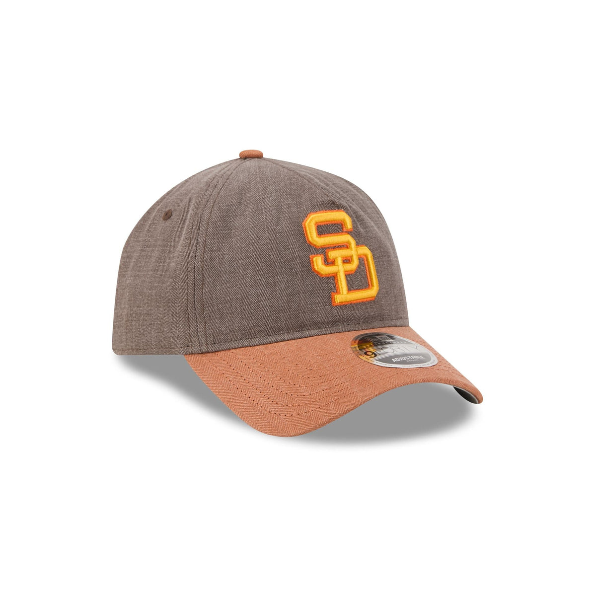 San Diego Padres Herringbone Team Colors 9FORTY A-Frame Adjustable Hat