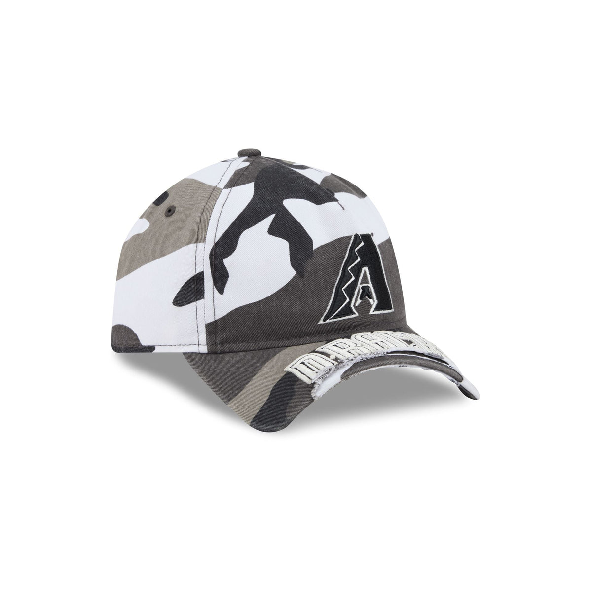 Arizona Diamondbacks Washed Camo 9FORTY A-Frame Unstructured Cut-Off Visor Snapback Hat