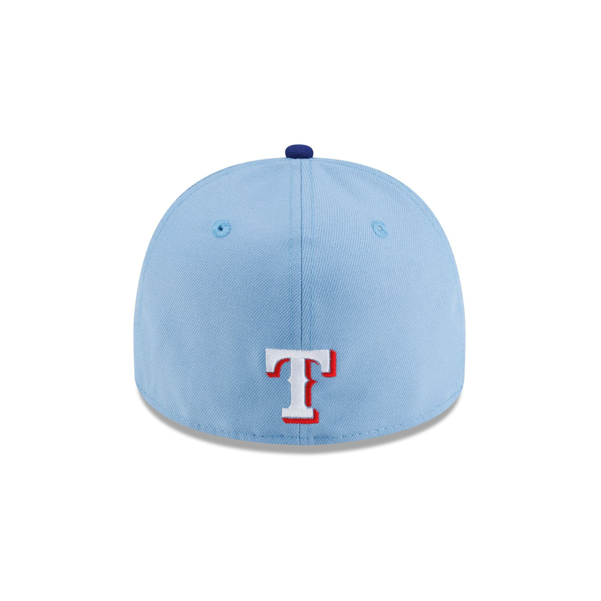 Just Caps Gothic Script Texas Rangers 59FIFTY A-Frame Fitted Hat