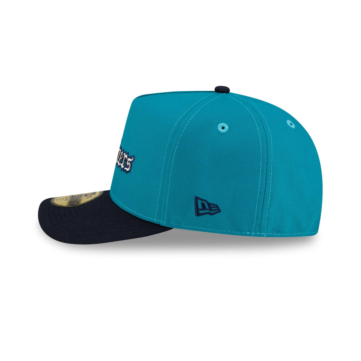 Just Caps Gothic Script Seattle Mariners 59FIFTY A-Frame Fitted Hat