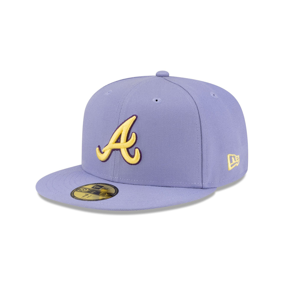 Atlanta Braves Lavender Spring 59FIFTY Fitted Hat