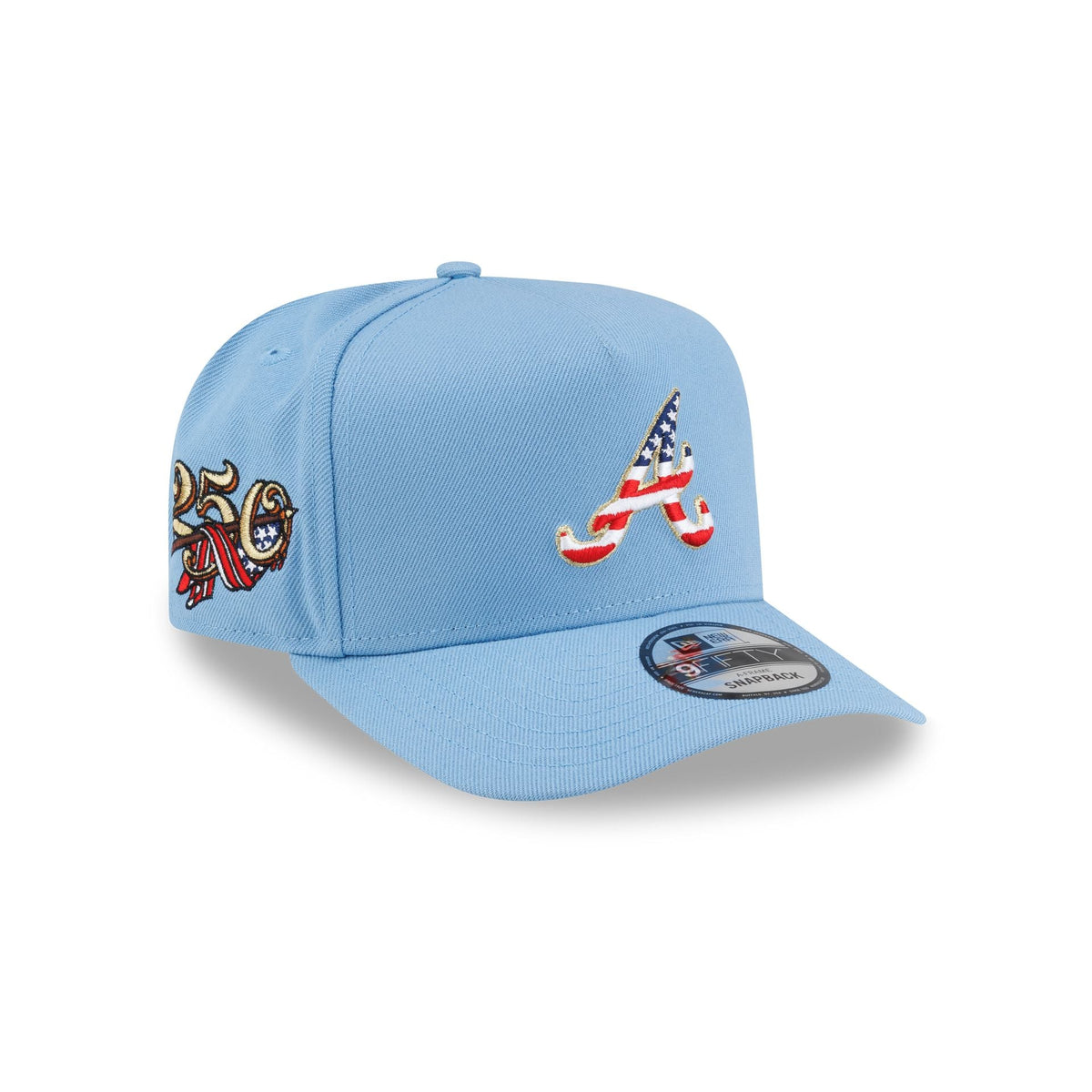 Atlanta Braves Red. White & Blue 9FIFTY A-Frame Snapback Hat