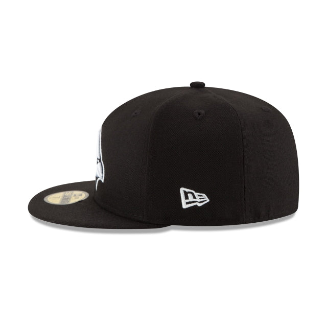 Arizona Cardinals Black & White 59FIFTY Fitted Hat