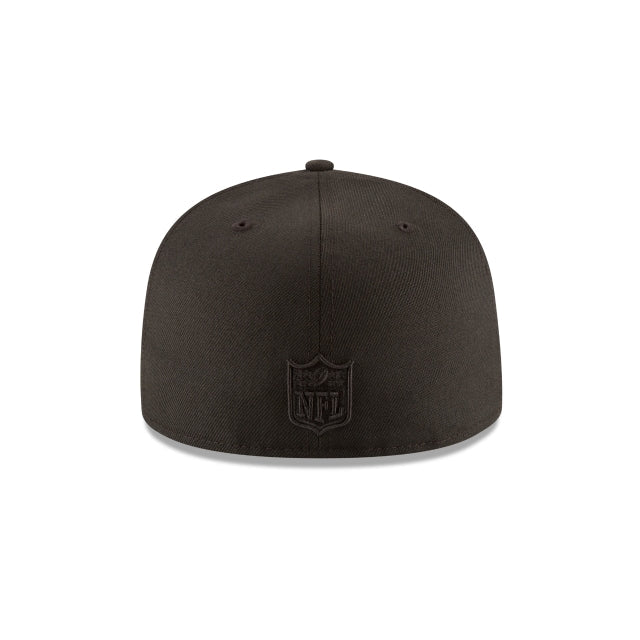 Carolina Panthers Black On Black 59FIFTY Fitted Hat