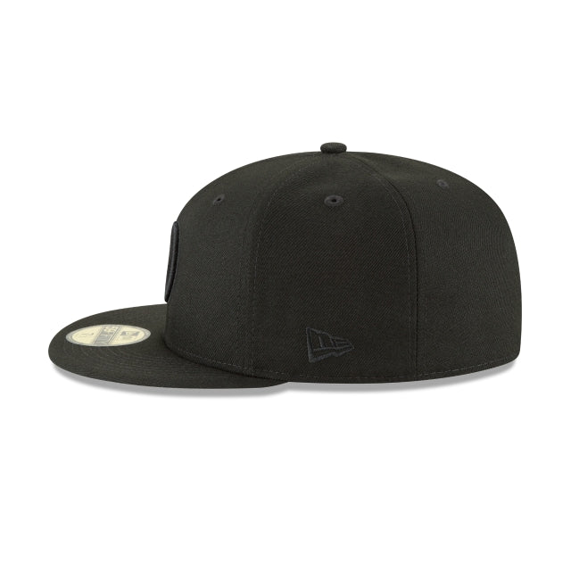 Los Angeles Dodgers Blackout Basic 59FIFTY Fitted Hat
